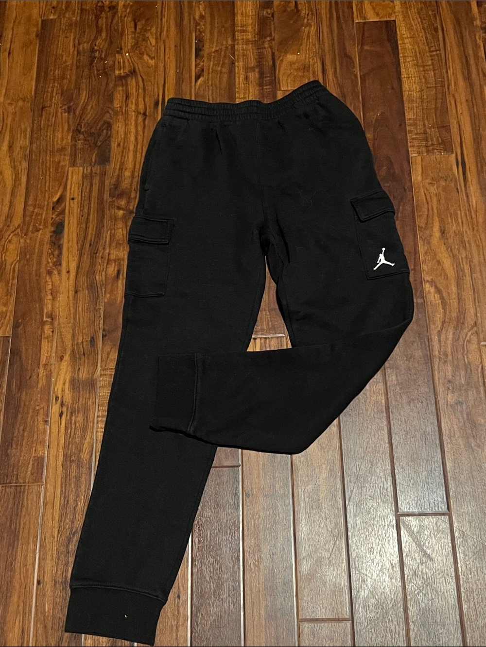 Jordan Black Jogger Cargo Pants with White Jumpman